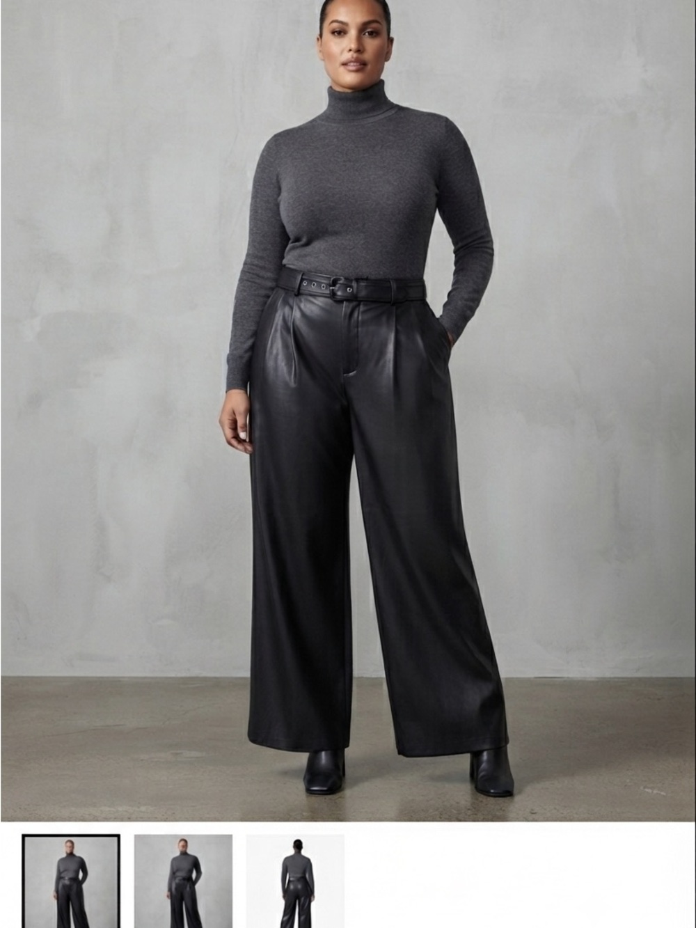 Brand new 7 For All Mankind black faux leather pants.